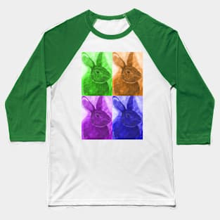 Pop Art Bunnies Baseball T-Shirt